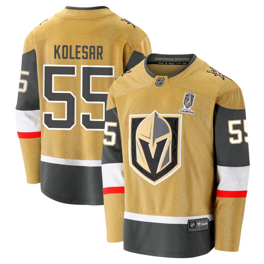 Keegan Kolesar  Vegas Golden Knights Fanatics Branded 2023 Stanley Cup Champions Home Breakaway Jersey - Gold